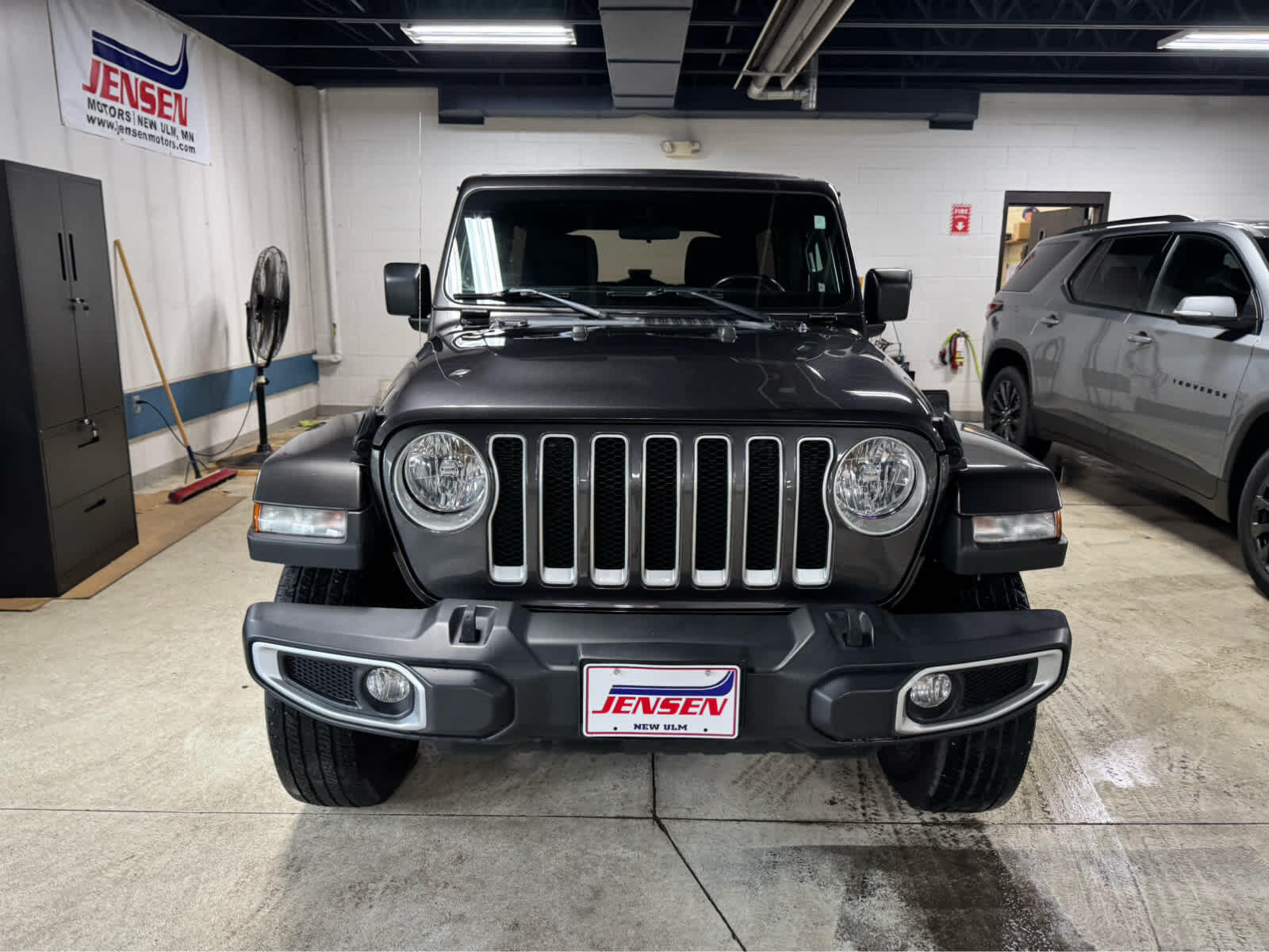 Used 2020 Jeep Wrangler Unlimited Sahara with VIN 1C4HJXEG5LW190703 for sale in New Ulm, Minnesota