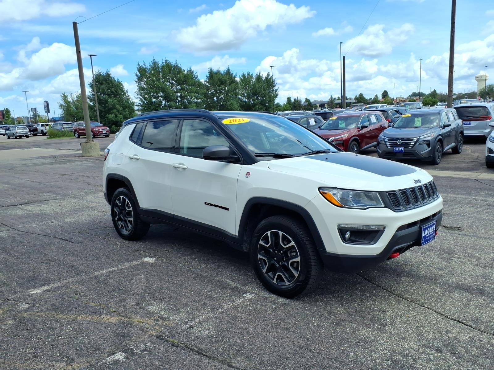 Used 2021 Jeep Compass Trailhawk with VIN 3C4NJDDB2MT521798 for sale in Mankato, Minnesota