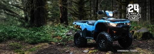 AS LOW AS 0% APR For 36 Months Qualified Buyers*  Or Up To $1,600 Customer Cash**  On Select KingQuad ATVs.