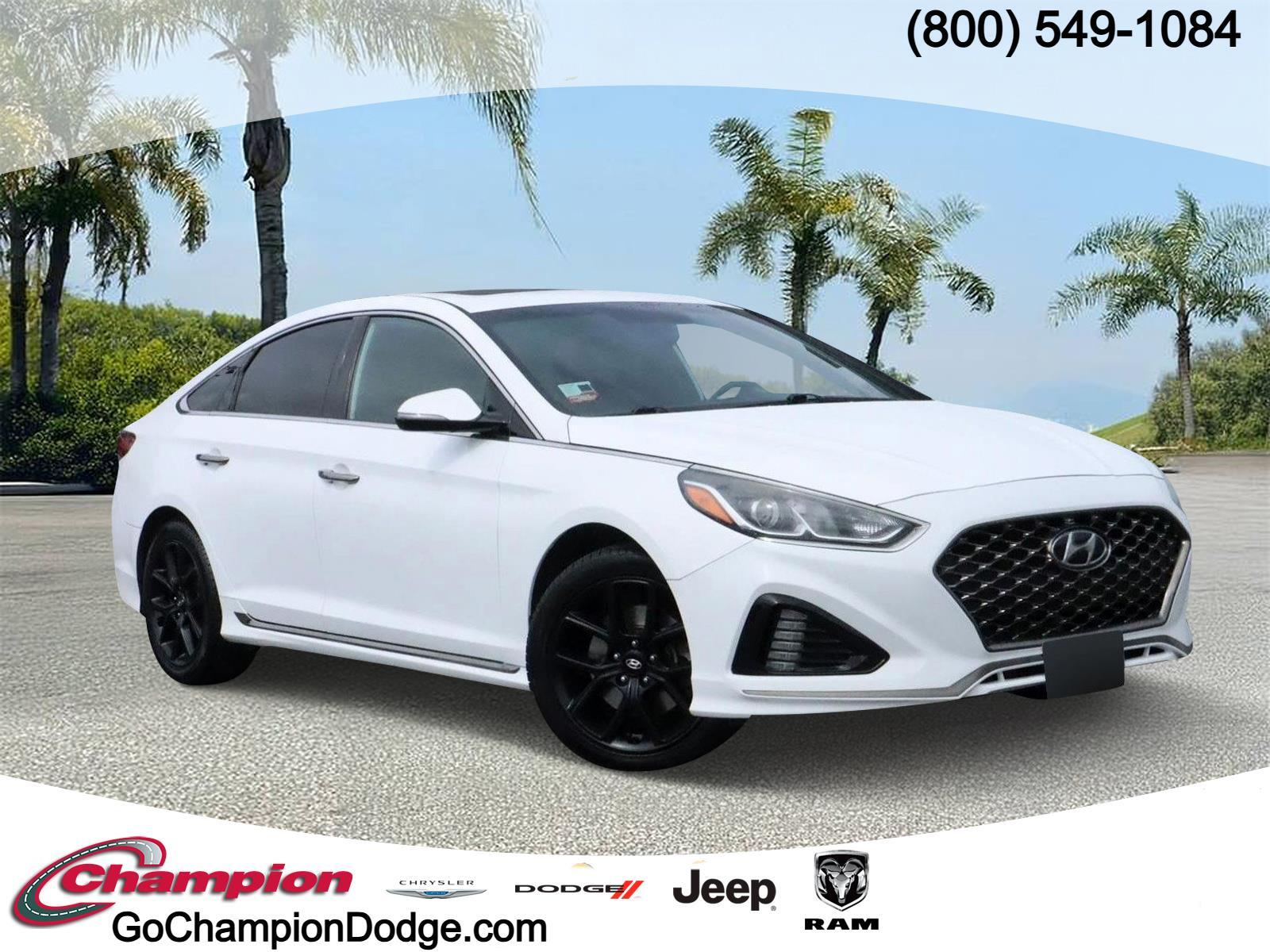 Used 2018 Hyundai Sonata Sport with VIN 5NPE34AB1JH647189 for sale in Downey, CA