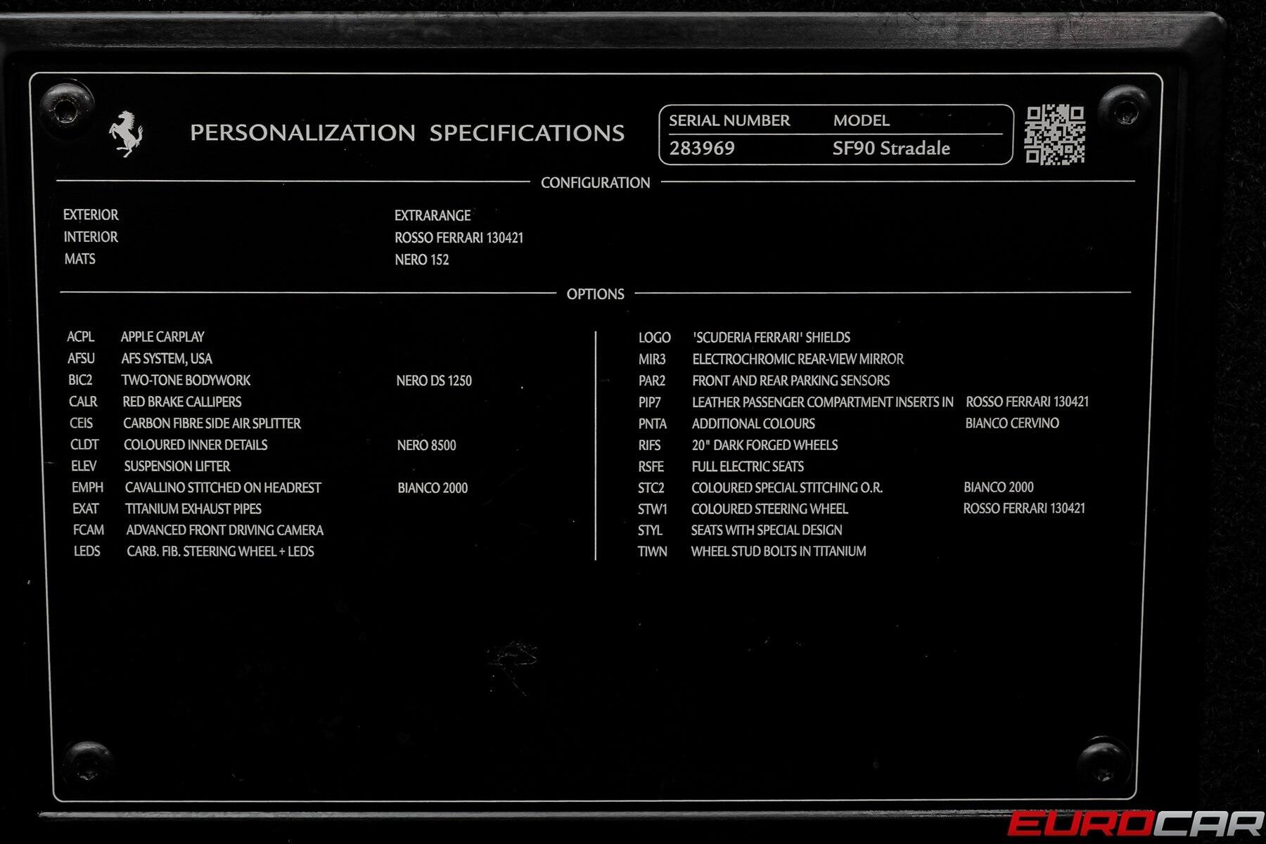 2022 Ferrari SF90 Stradale *CARBON STEERING WHEEL * FRONT PPF*Image 13