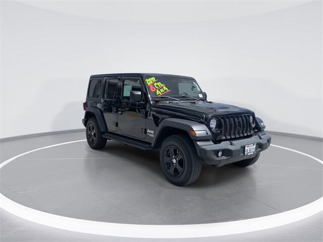 Used 2019 Jeep Wrangler Unlimited Sport S with VIN 1C4HJXDG8KW649433 for sale in Anaheim, CA