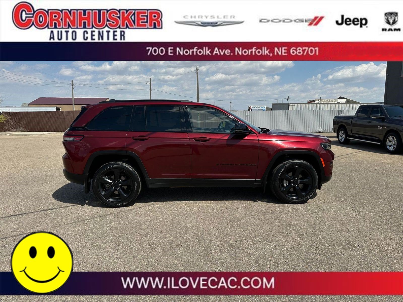 Used 2022 Jeep Grand Cherokee Laredo with VIN 1C4RJHAG8N8607416 for sale in Norfolk, NE