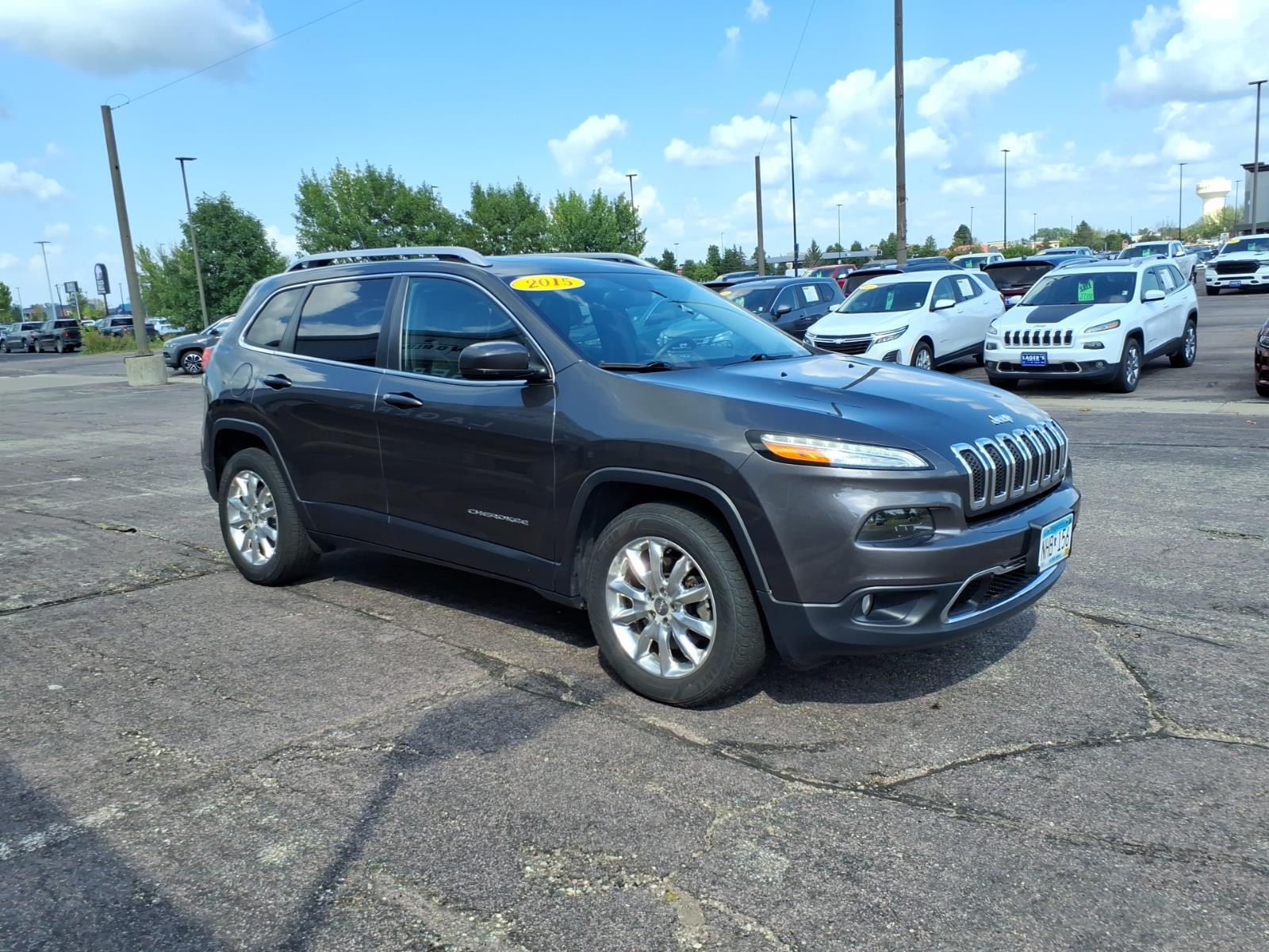 Used 2015 Jeep Cherokee Limited with VIN 1C4PJMDS8FW648237 for sale in Mankato, Minnesota