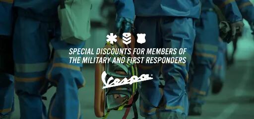 Vespa Military & First Responder Special Discounts