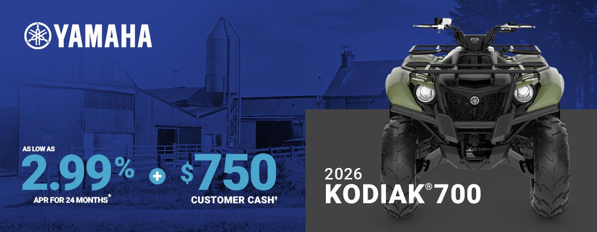 2.99% APR for 24 months on select Yamaha models