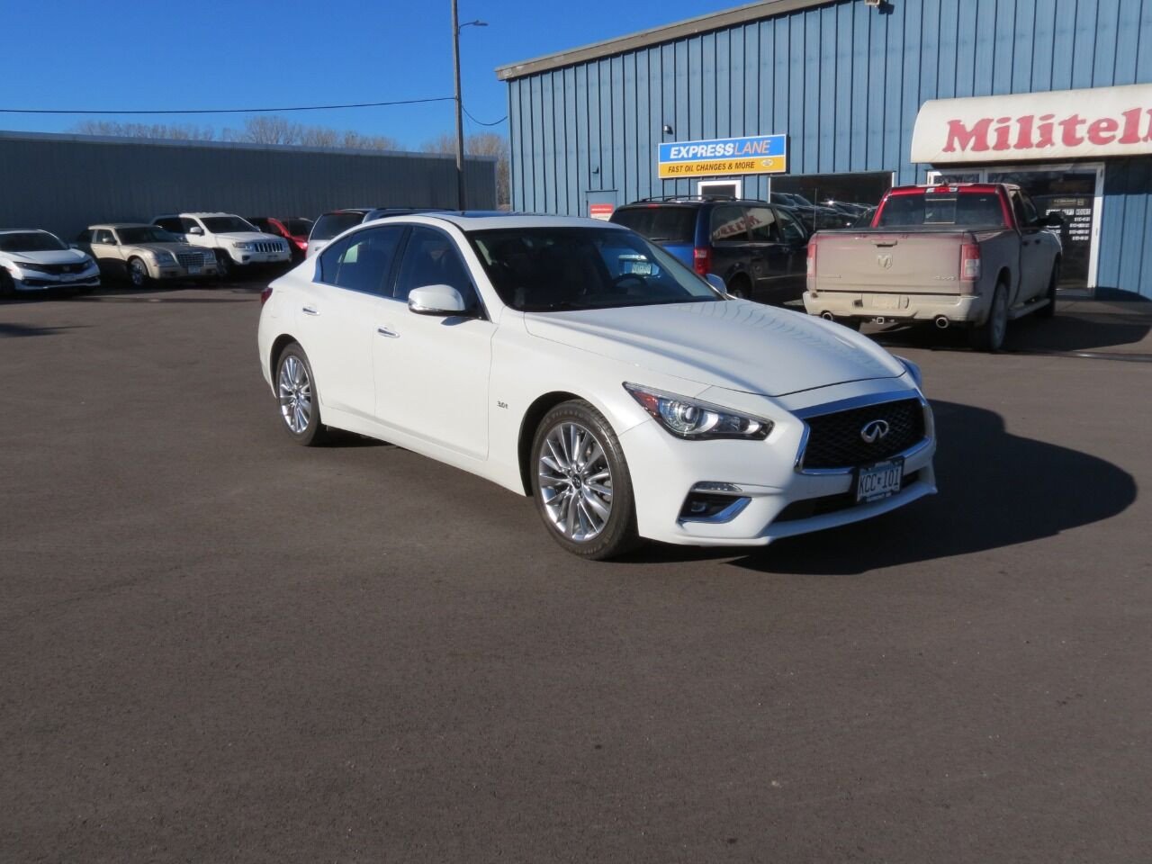 Used 2020 INFINITI Q50 LUXE with VIN JN1EV7AR7LM255838 for sale in Fairmont, Minnesota
