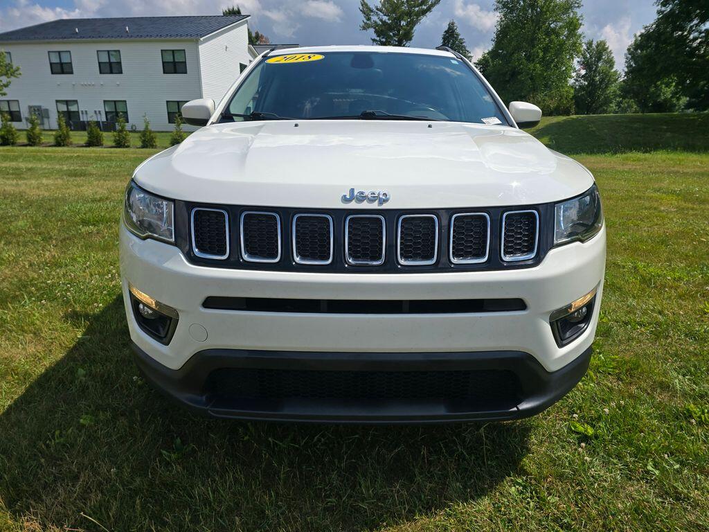 Used 2018 Jeep Compass Latitude with VIN 3C4NJDBB3JT399399 for sale in Angola, IN