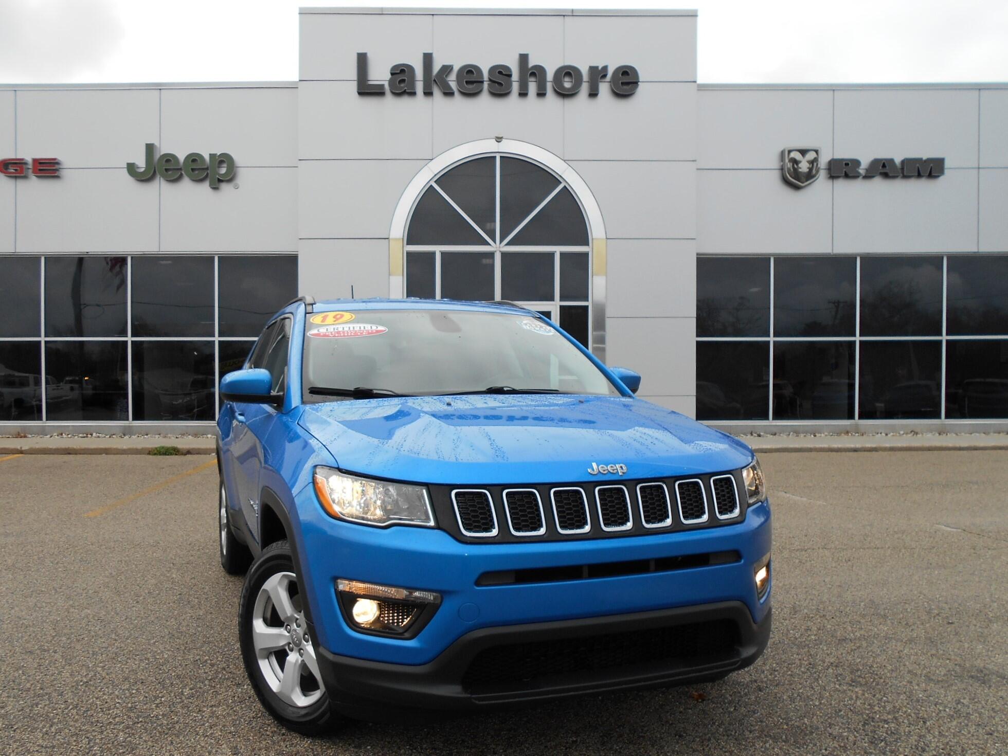 Certified 2019 Jeep Compass Latitude with VIN 3C4NJDBBXKT641655 for sale in Montague, MI