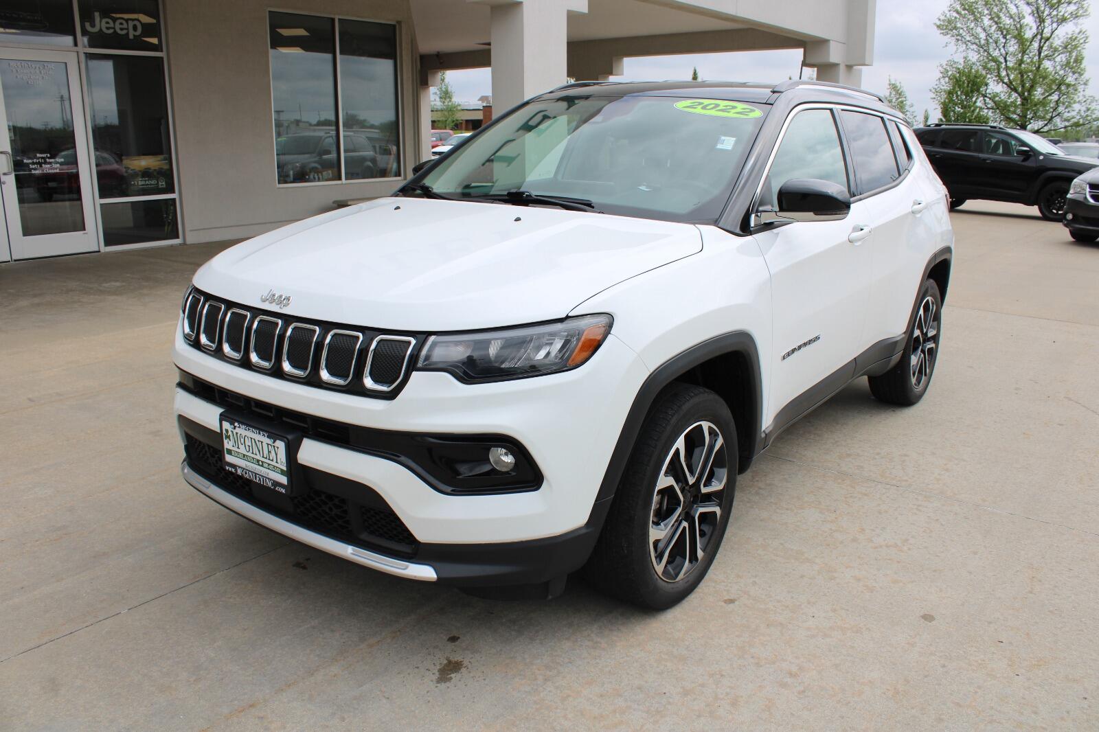 Certified 2022 Jeep Compass Limited with VIN 3C4NJDCB1NT185130 for sale in Highland, IL