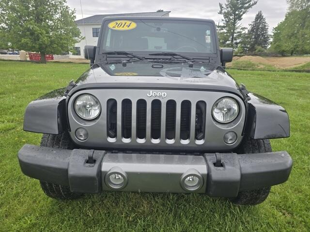 Used 2014 Jeep Wrangler Sport with VIN 1C4AJWAG8EL186795 for sale in Angola, IN