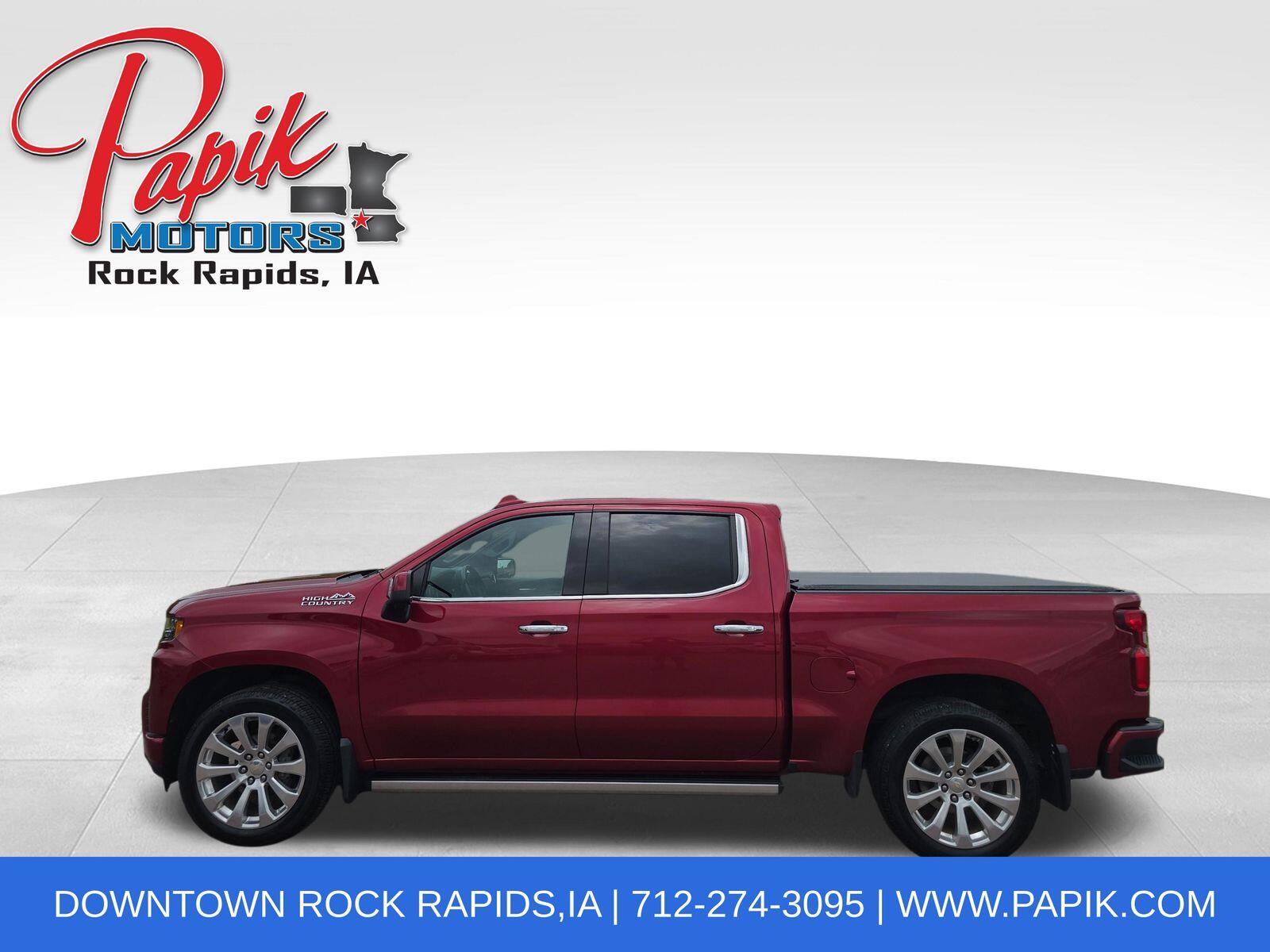 Used 2019 Chevrolet Silverado 1500 High Country with VIN 1GCUYHEL2KZ114186 for sale in Luverne, Minnesota
