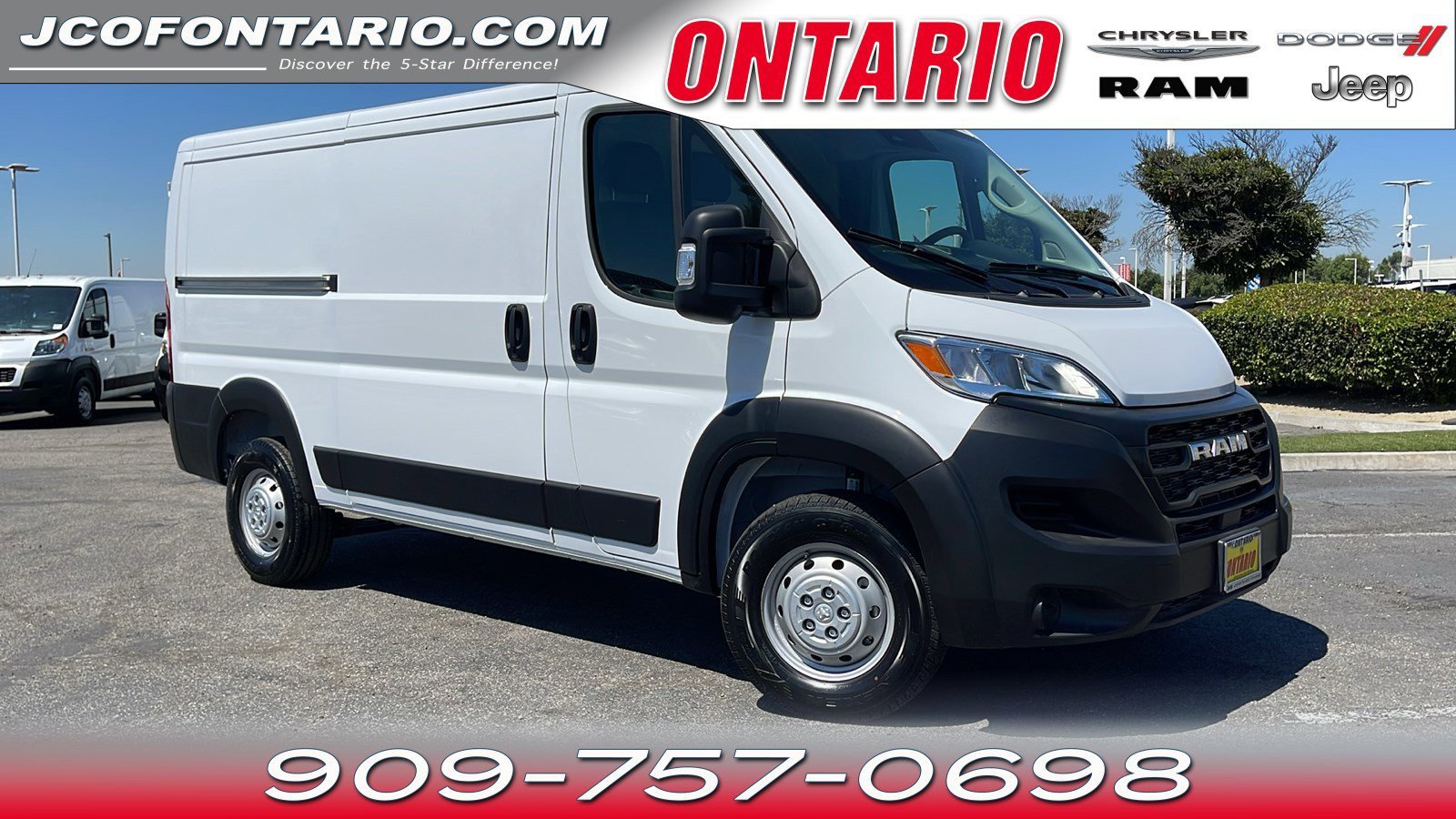 Used 2023 RAM ProMaster Cargo Van Base with VIN 3C6LRVVG6PE599100 for sale in Ontario, CA