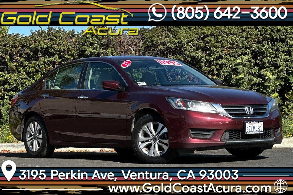 Used 2013 Honda Accord LX with VIN 1HGCR2F38DA099460 for sale in Ventura, CA