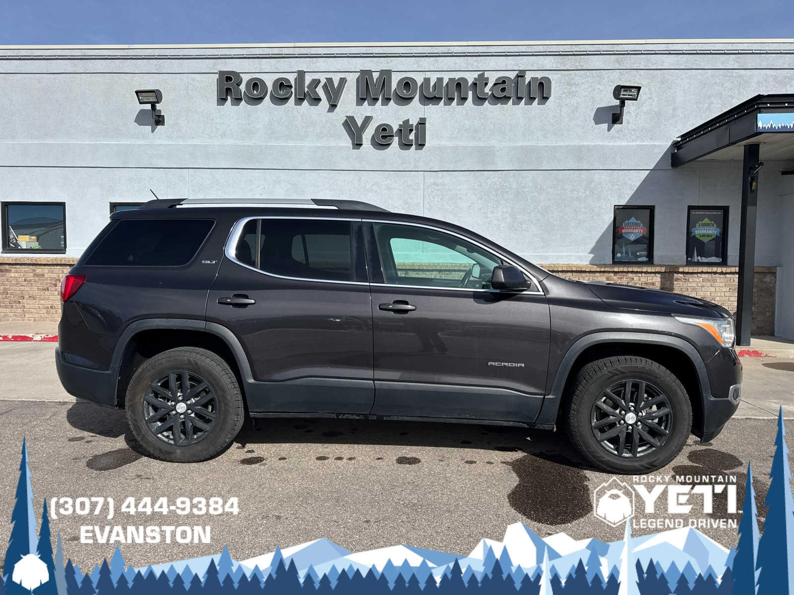 Used 2018 GMC Acadia SLT-1 with VIN 1GKKNMLA9JZ123254 for sale in Jackson, WY
