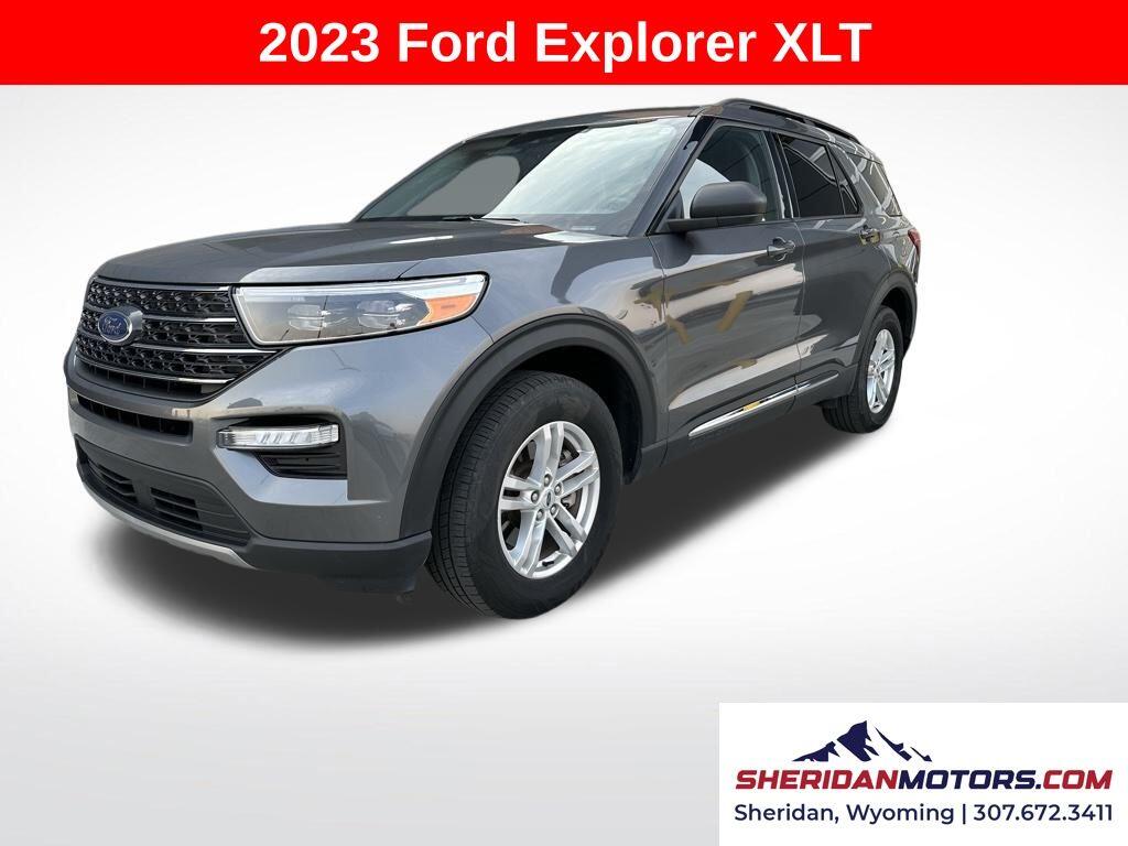 Used 2023 Ford Explorer XLT with VIN 1FMSK8DHXPGA59880 for sale in Sheridan, WY