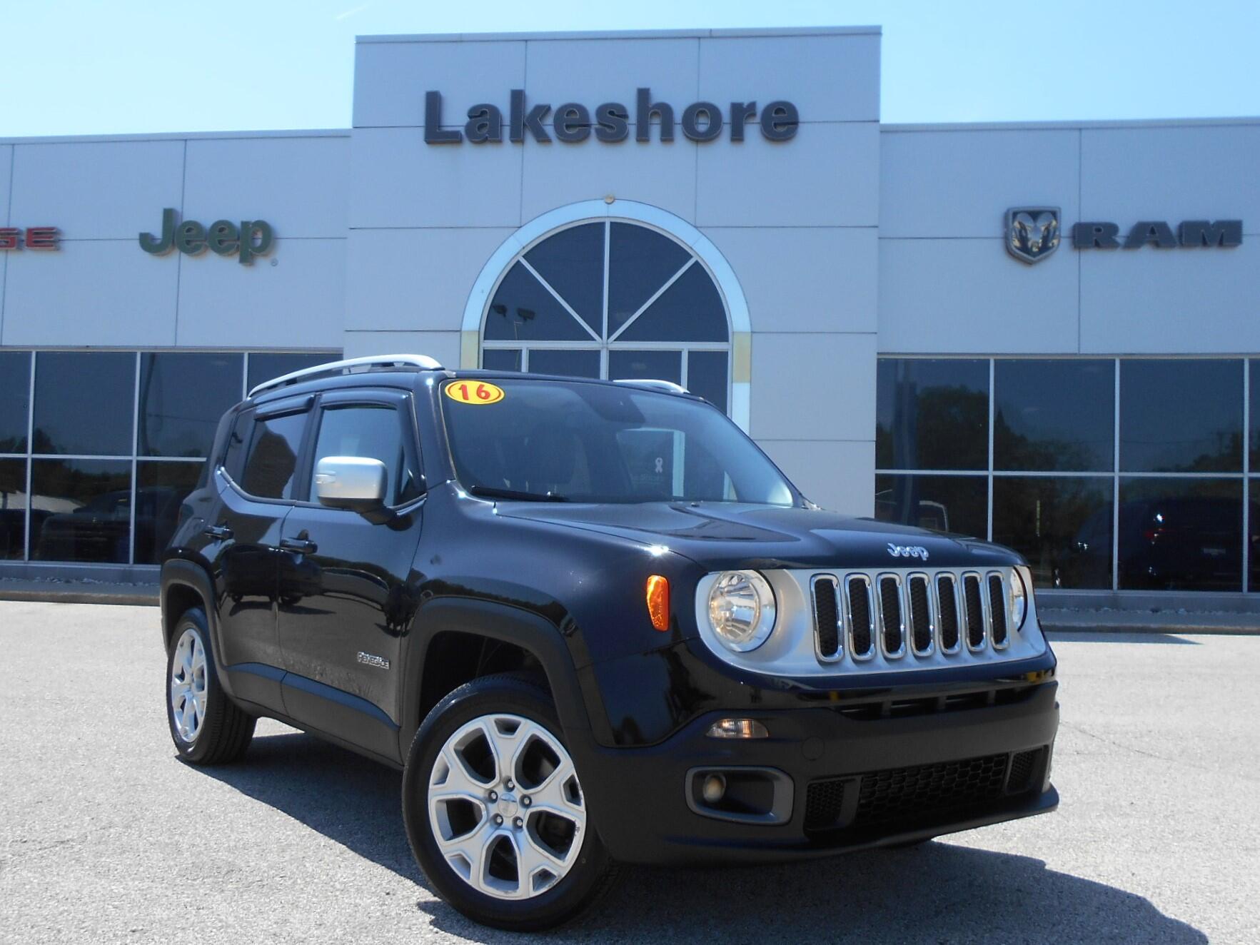 Used 2016 Jeep Renegade Limited with VIN ZACCJBDT8GPC50004 for sale in Montague, MI