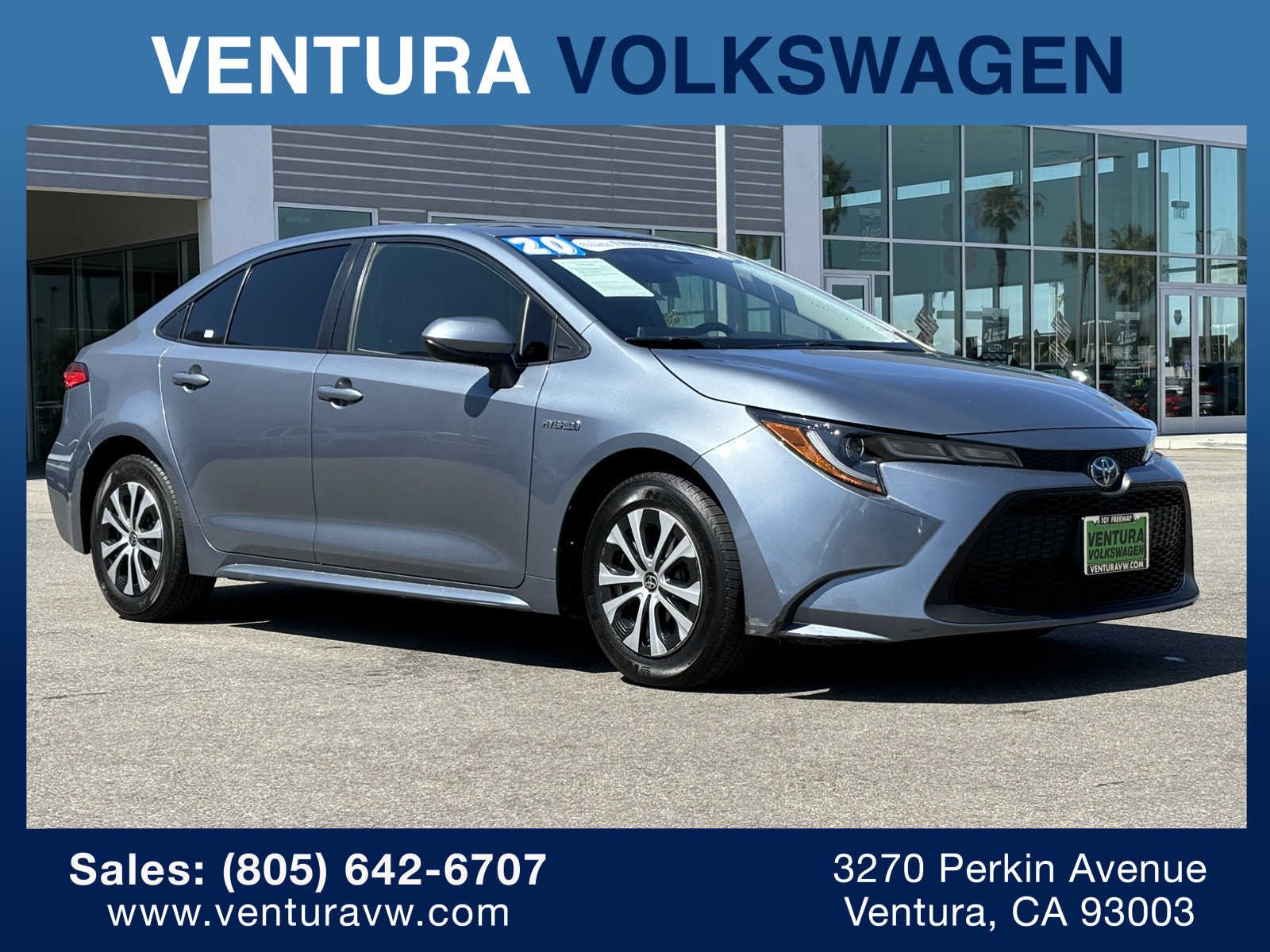 Used 2020 Toyota Corolla LE with VIN JTDEBRBE0LJ004822 for sale in Ventura, CA