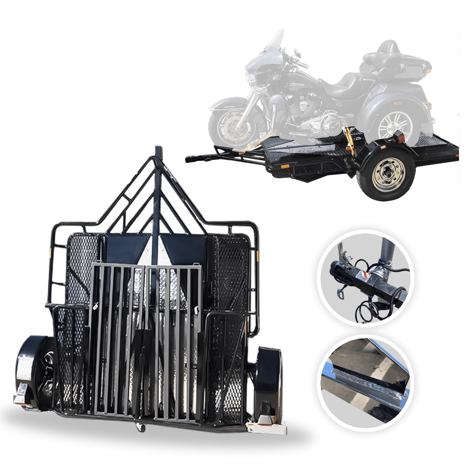 2024 Kendon Trike and Spyder Ride-Up SRL Stand-Up Motorcycle Trailer