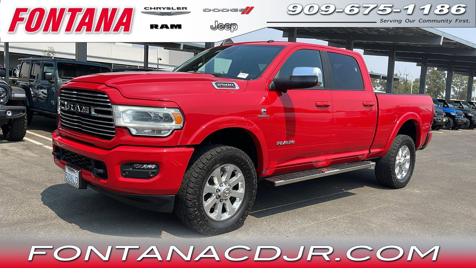 Used 2022 RAM Ram 2500 Pickup Laramie with VIN 3C6UR5FL4NG143162 for sale in Fontana, CA