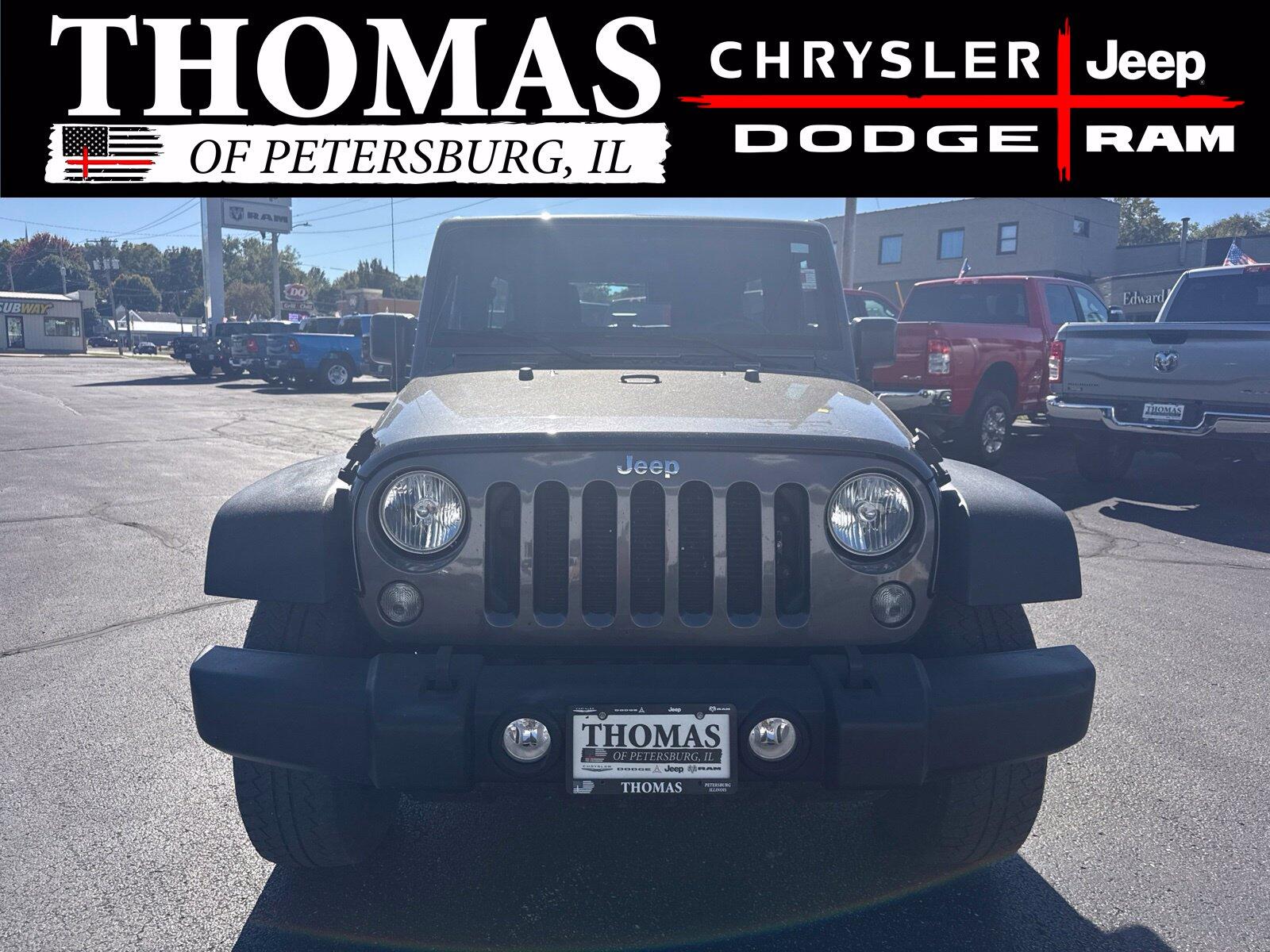 Used 2017 Jeep Wrangler Unlimited Sport with VIN 1C4BJWDG9HL543745 for sale in Petersburg, IL