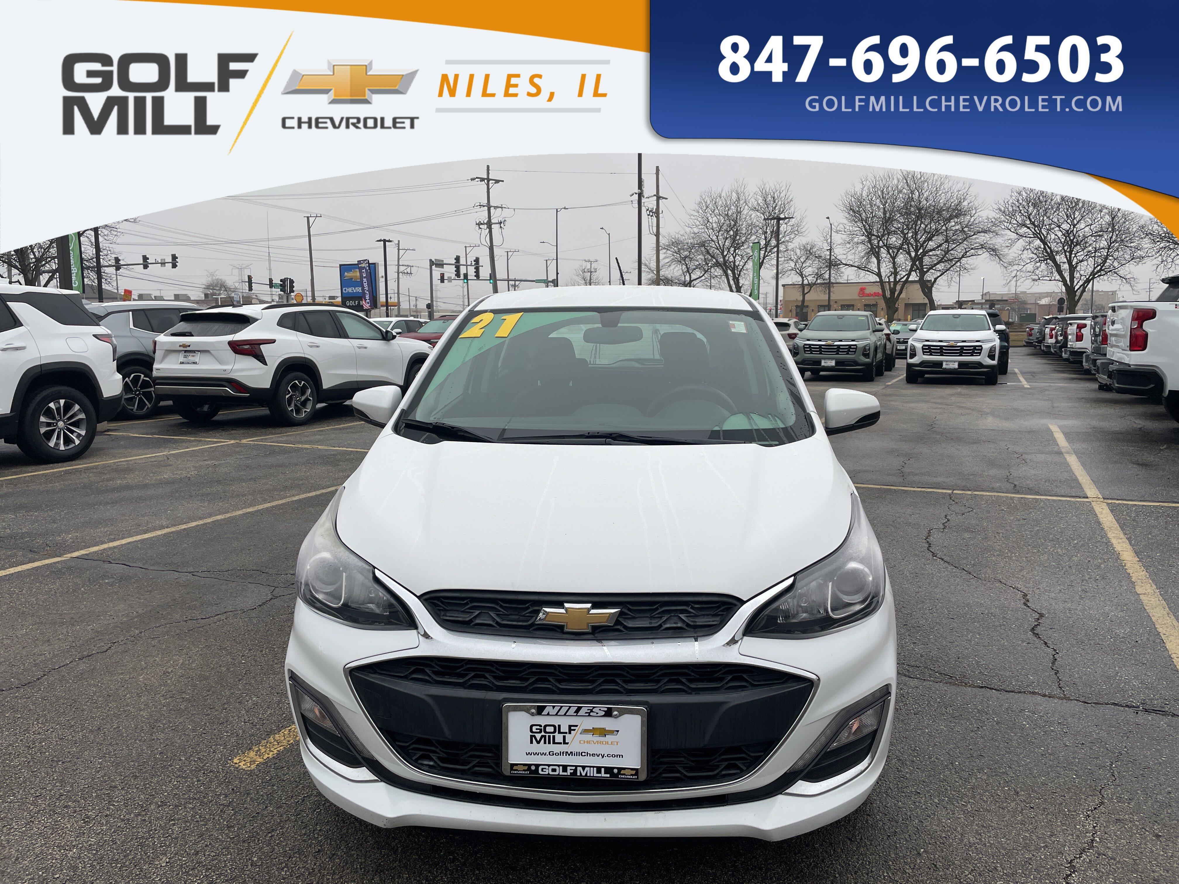 Used 2021 Chevrolet Spark 1LT with VIN KL8CD6SA2MC216147 for sale in Glenview, IL