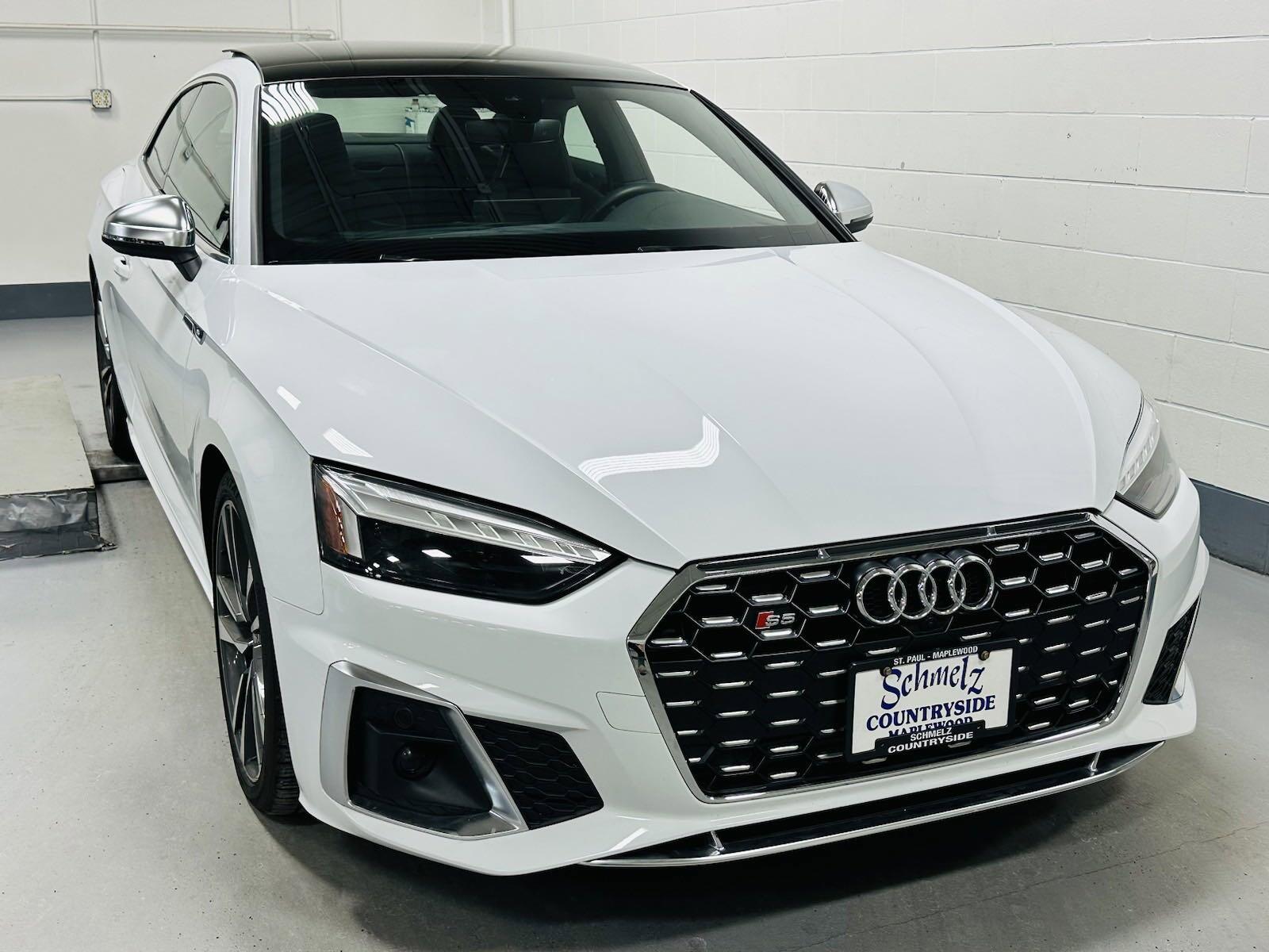 Used 2022 Audi S5 Coupe Premium Plus with VIN WAUP4AF5XNA039771 for sale in Maplewood, Minnesota