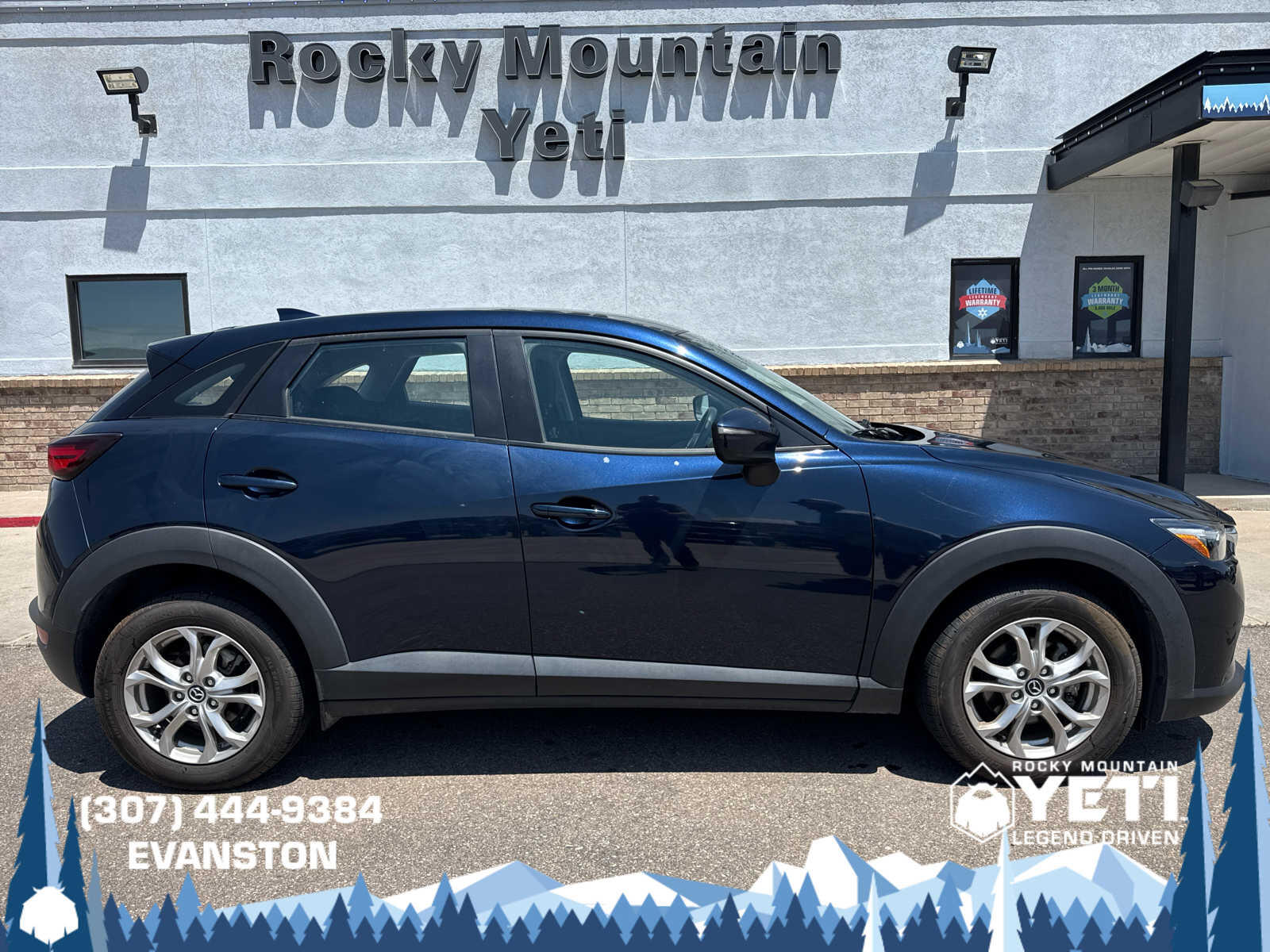 Used 2021 Mazda CX-3 Sport with VIN JM1DKDB76M1504825 for sale in Jackson, WY