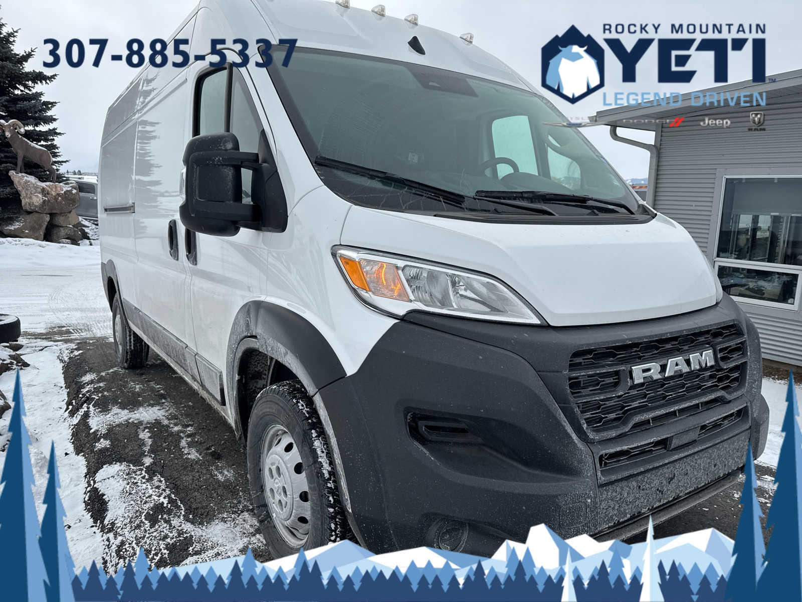 Used 2023 RAM ProMaster Cargo Van Base with VIN 3C6LRVDG7PE569606 for sale in Jackson, WY