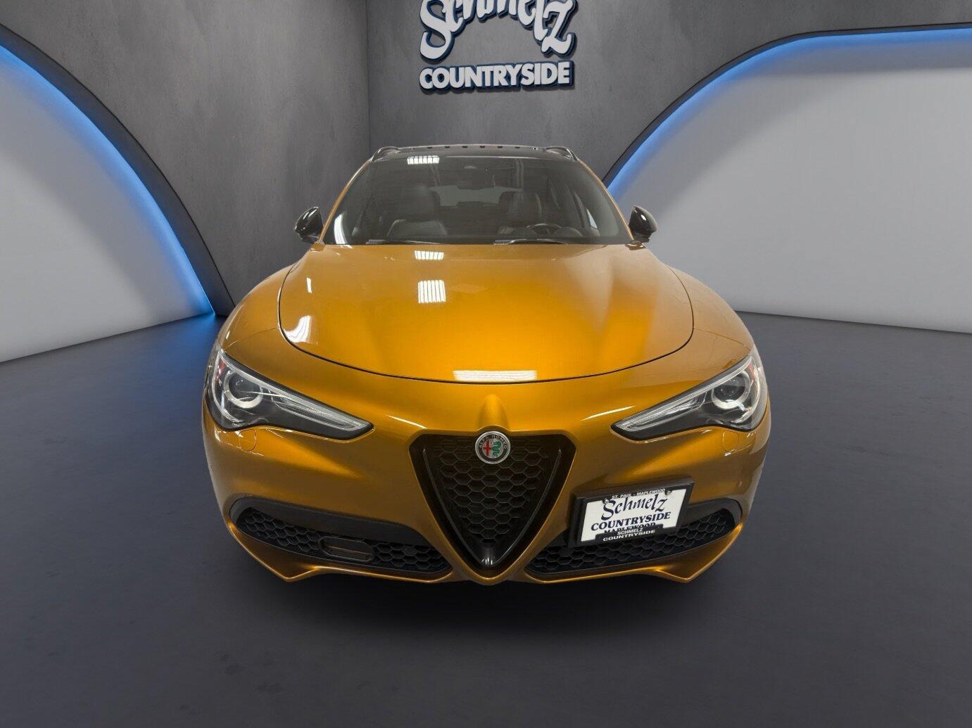 Certified 2023 Alfa Romeo Stelvio Veloce with VIN ZASPAKBN9P7D57427 for sale in Maplewood, Minnesota