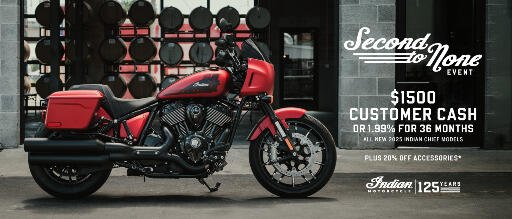 Promotion: Get up to $1500 Customer Cash or 1.99% for 36 months on select 2025 Chief Models