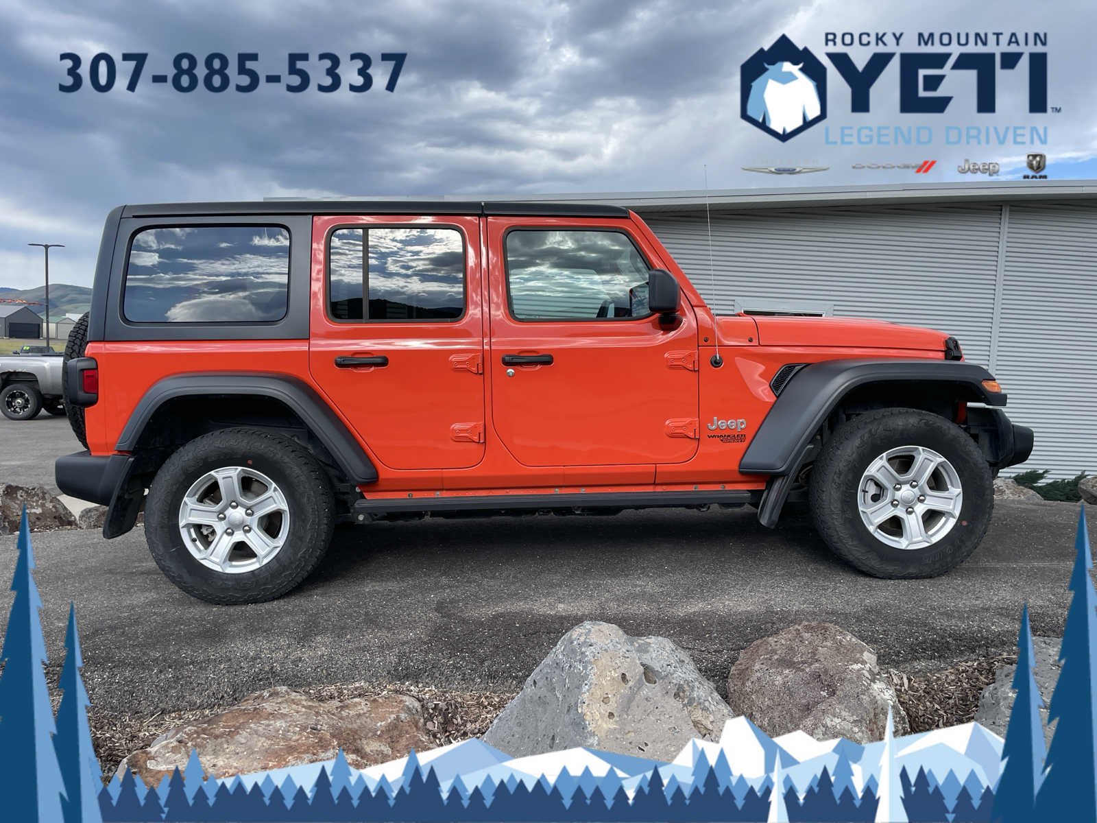 Used 2018 Jeep All-New Wrangler Unlimited Sport S with VIN 1C4HJXDG7JW230262 for sale in Afton, WY