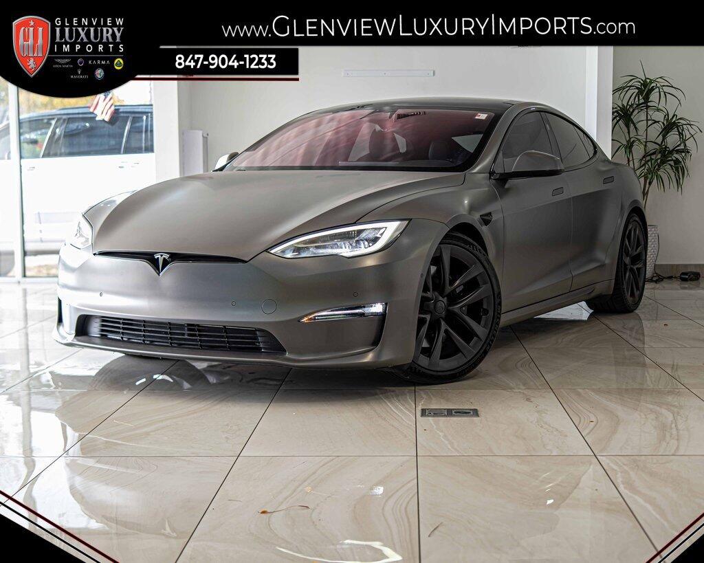 Used 2021 Tesla Model S Plaid with VIN 5YJSA1E65MF441090 for sale in Glenview, IL