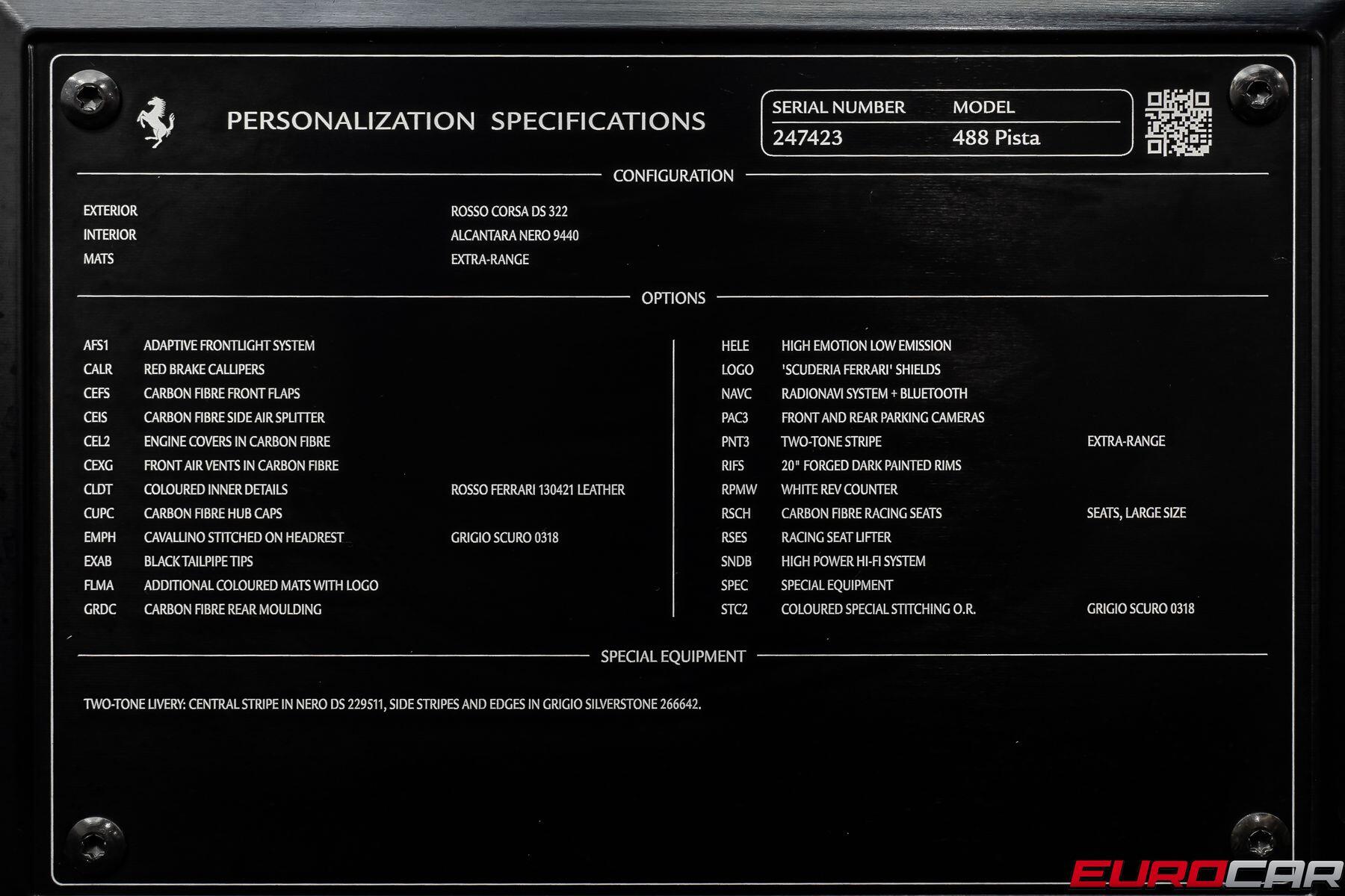 2019 Ferrari 488 Pista *HUGE CARBON OPTIONS * FACTORY CPO WARRANTY*Image 11