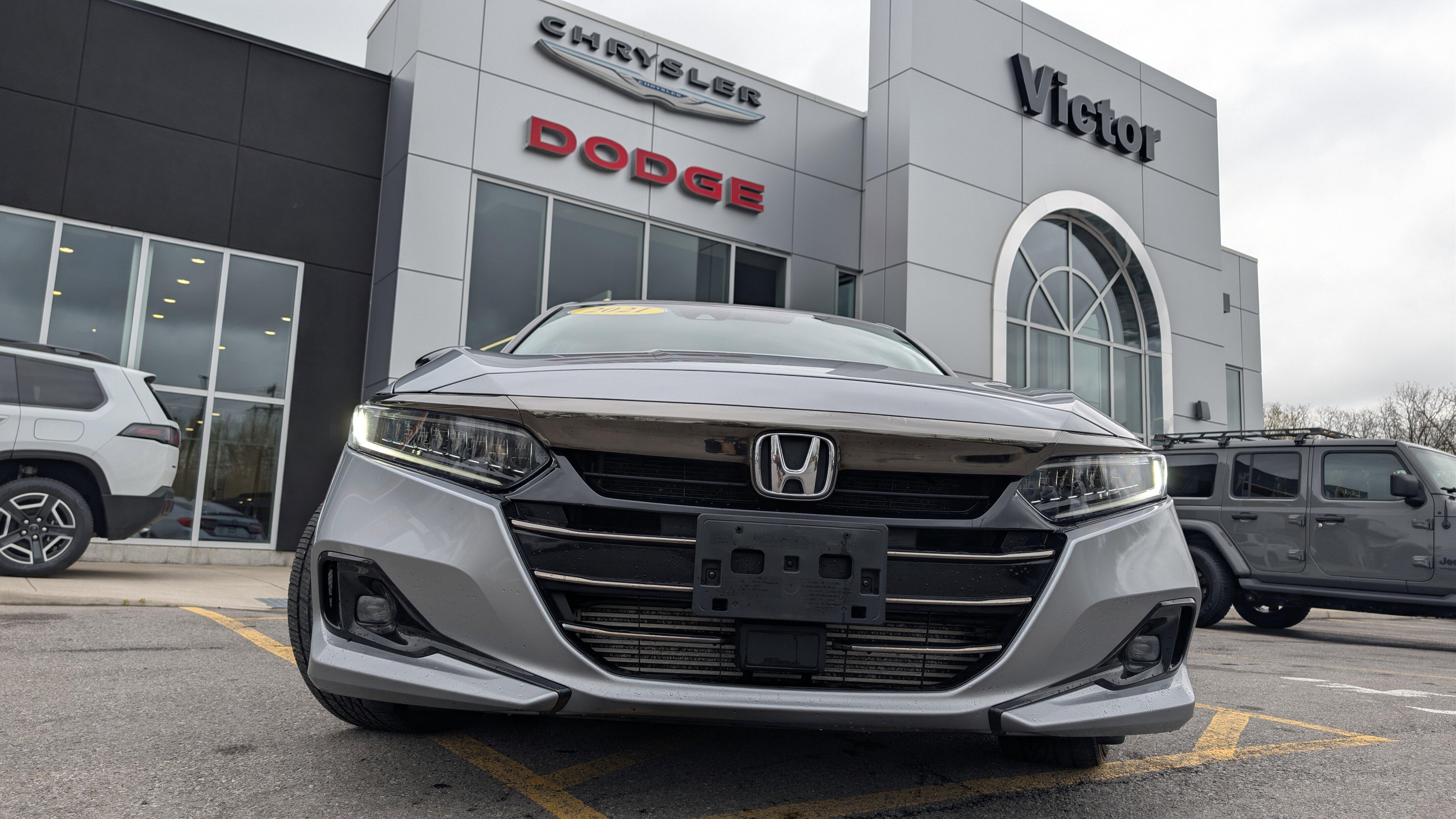 Used 2021 Honda Accord Sport SE with VIN 1HGCV1F45MA047749 for sale in Victor, NY