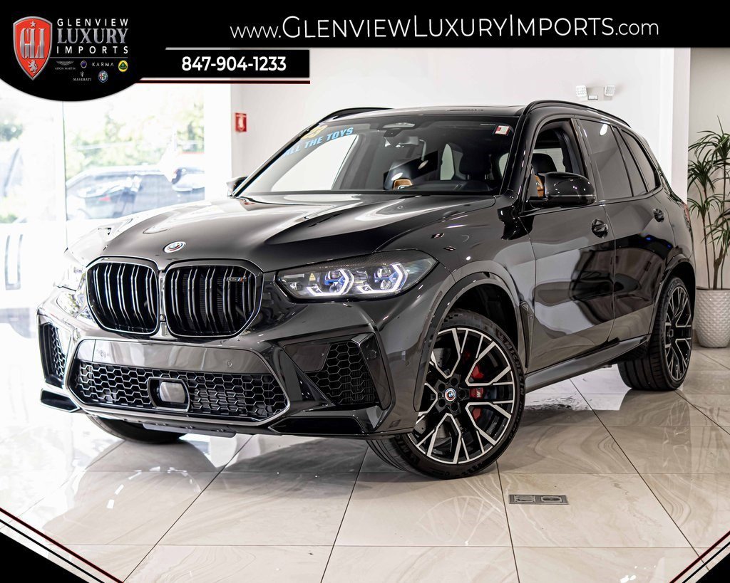 Used 2023 BMW X5 M Base with VIN 5YMJU0C08P9P71789 for sale in Glenview, IL