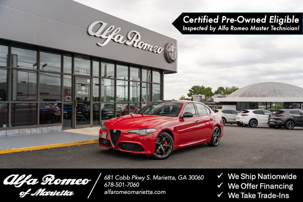 Used 2021 Alfa Romeo Giulia Ti Sport with VIN ZARFANBN4M7648473 for sale in Marietta, GA