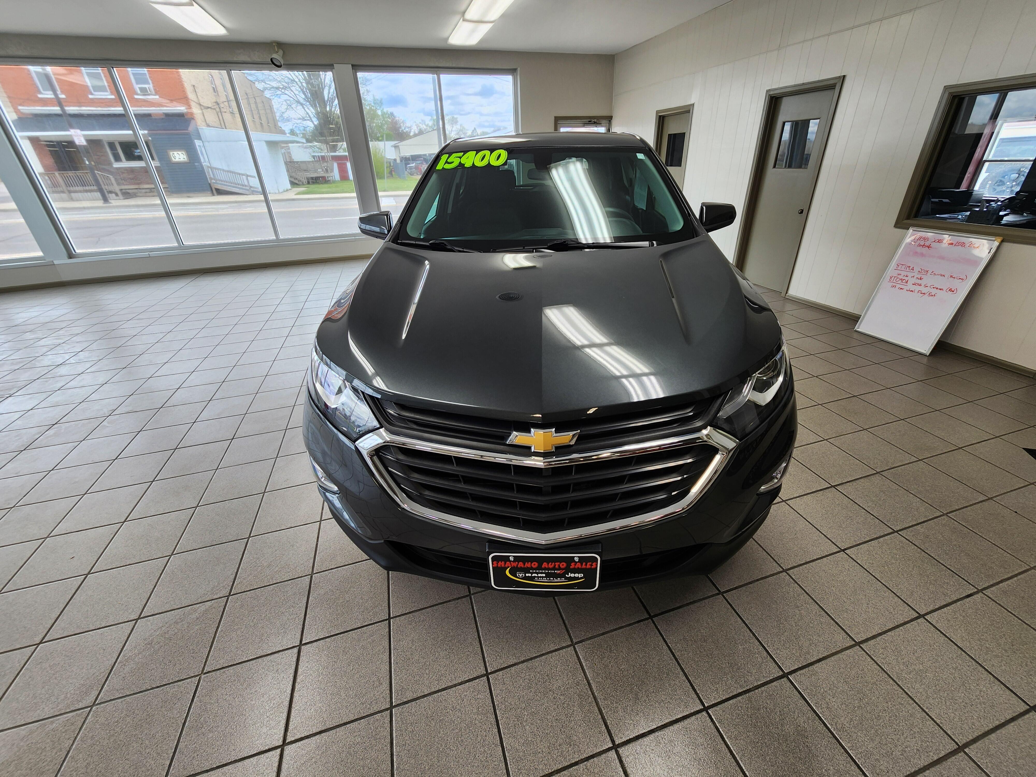 Used 2018 Chevrolet Equinox LT with VIN 3GNAXSEV3JS542128 for sale in Shawano, WI