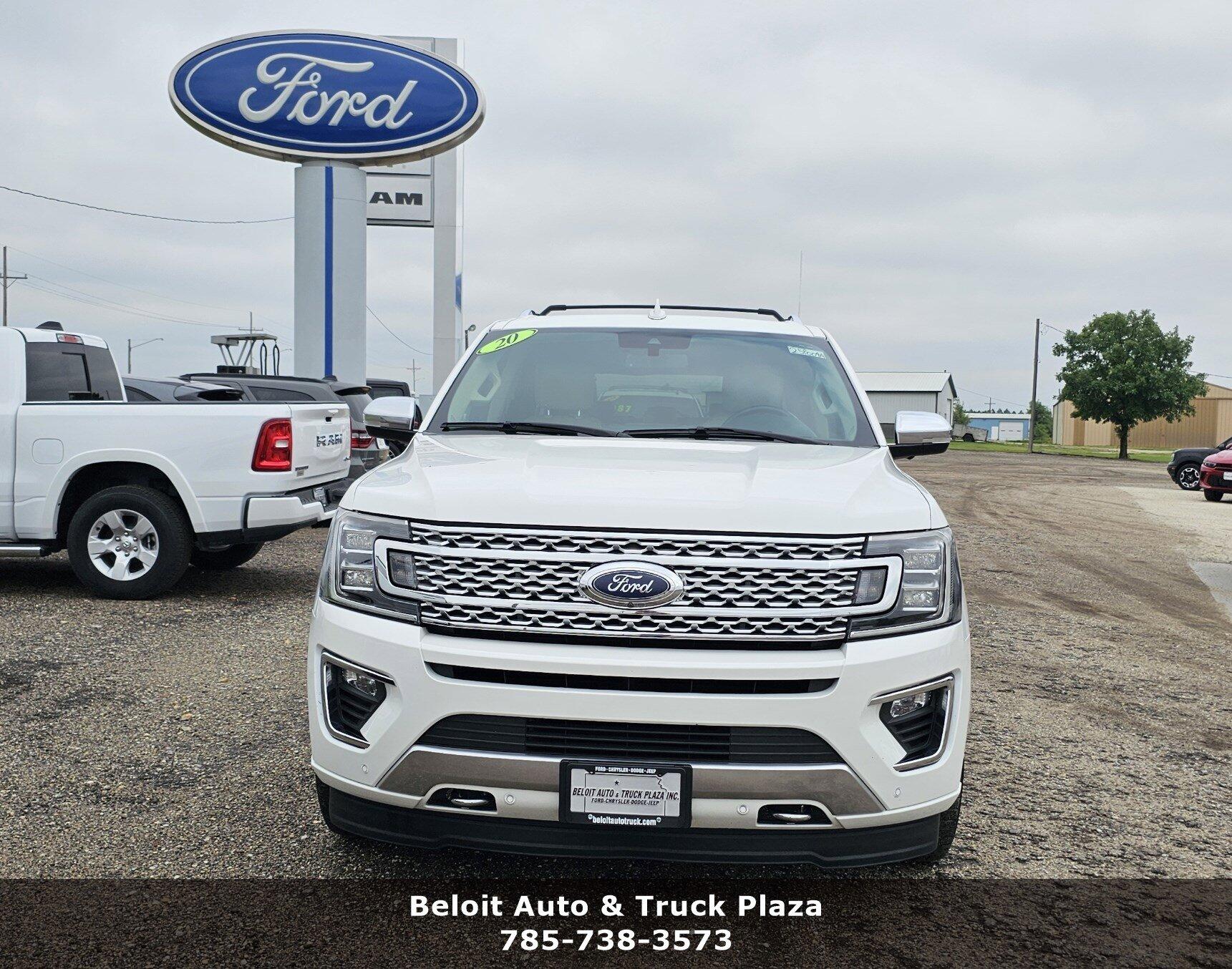 Used 2020 Ford Expedition Platinum with VIN 1FMJK1MT6LEA22130 for sale in Beloit, KS