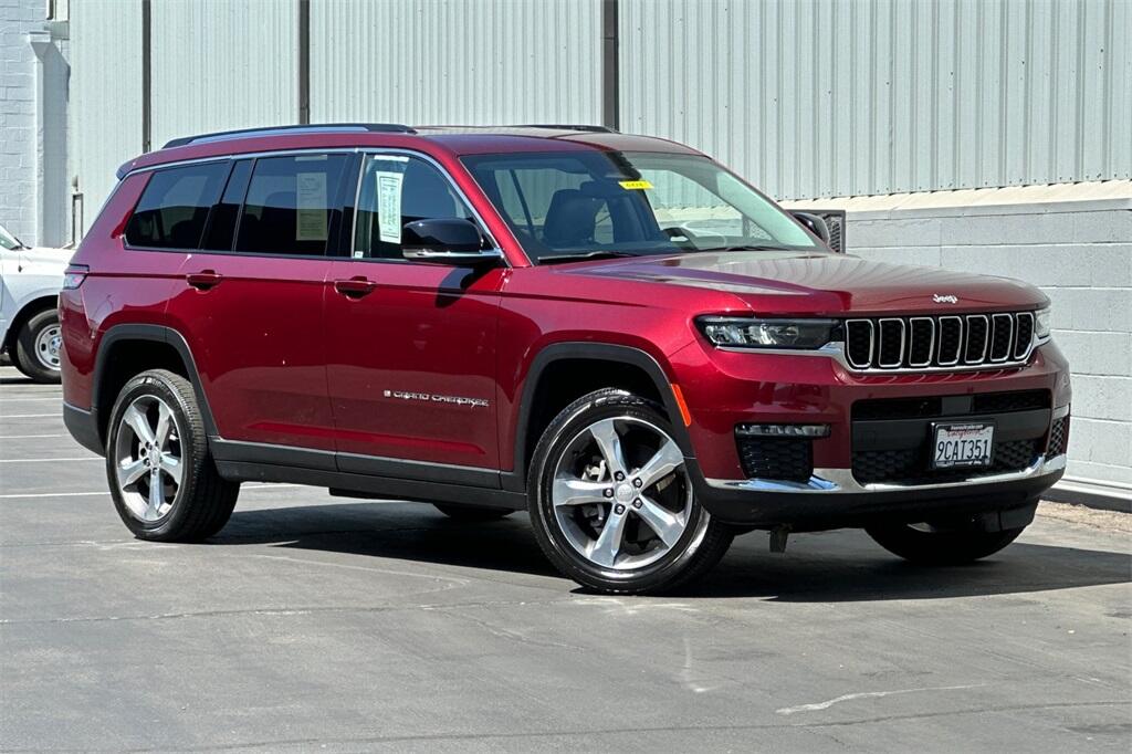 Used 2022 Jeep Grand Cherokee L Limited with VIN 1C4RJKBG0N8543304 for sale in Fresno, CA