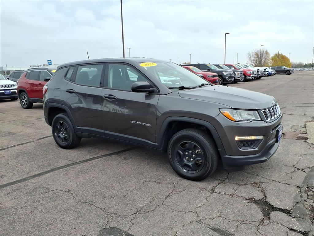 Used 2021 Jeep Compass Sport with VIN 3C4NJDAB3MT572117 for sale in Mankato, MN