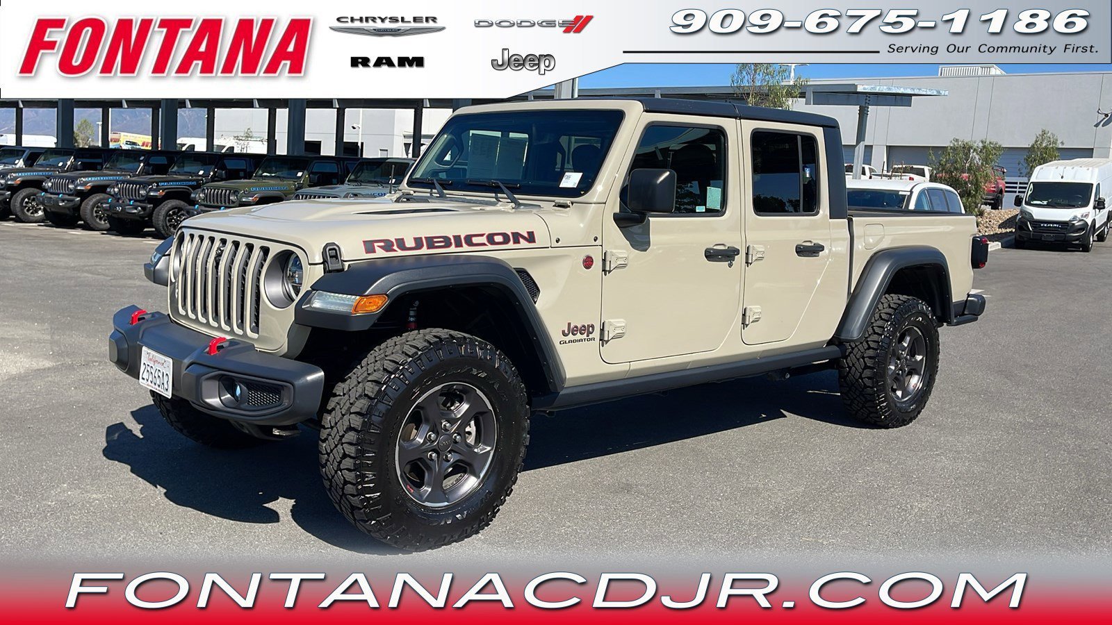 Used 2020 Jeep Gladiator Rubicon with VIN 1C6JJTBGXLL216106 for sale in Fontana, CA