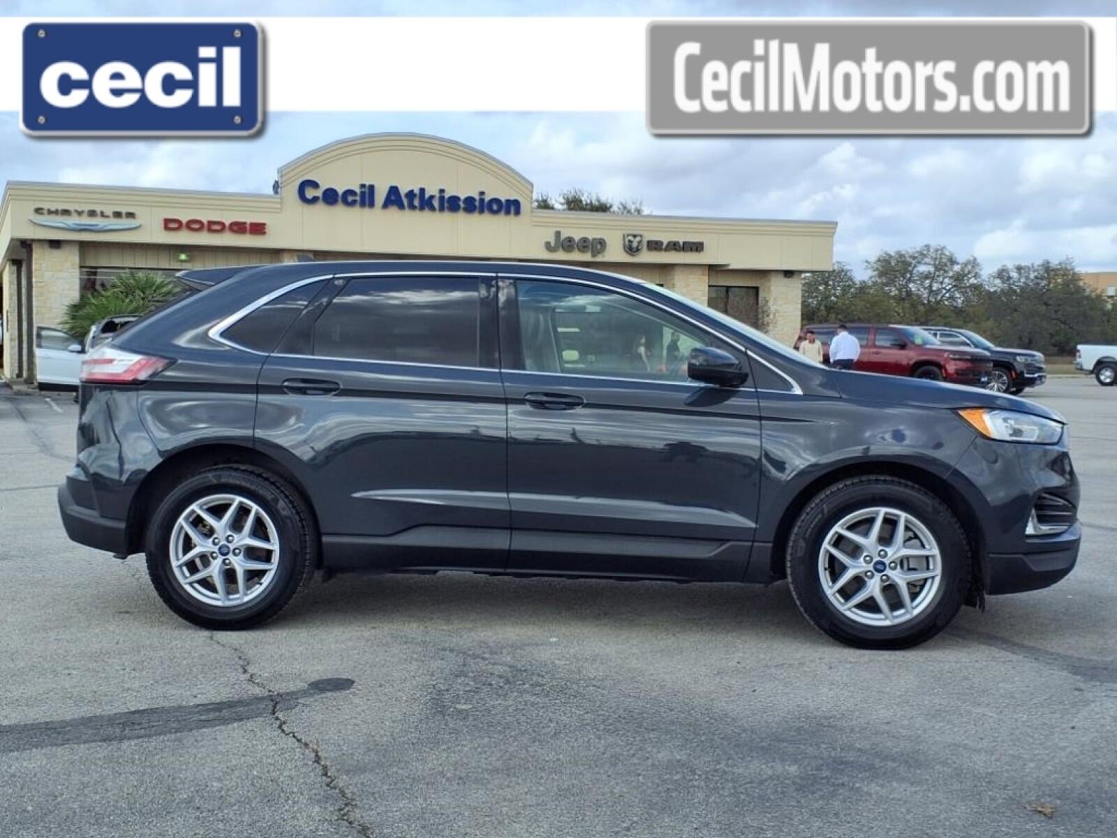 Used 2021 Ford Edge SEL with VIN 2FMPK3J98MBA40477 for sale in Burnet, TX