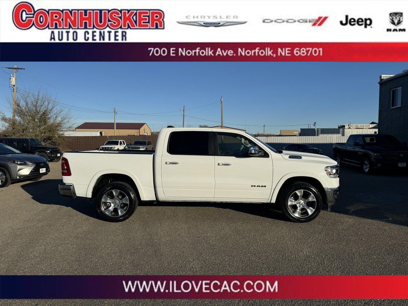 Used 2022 RAM Ram 1500 Pickup Laramie with VIN 1C6SRFJT1NN144314 for sale in Norfolk, NE