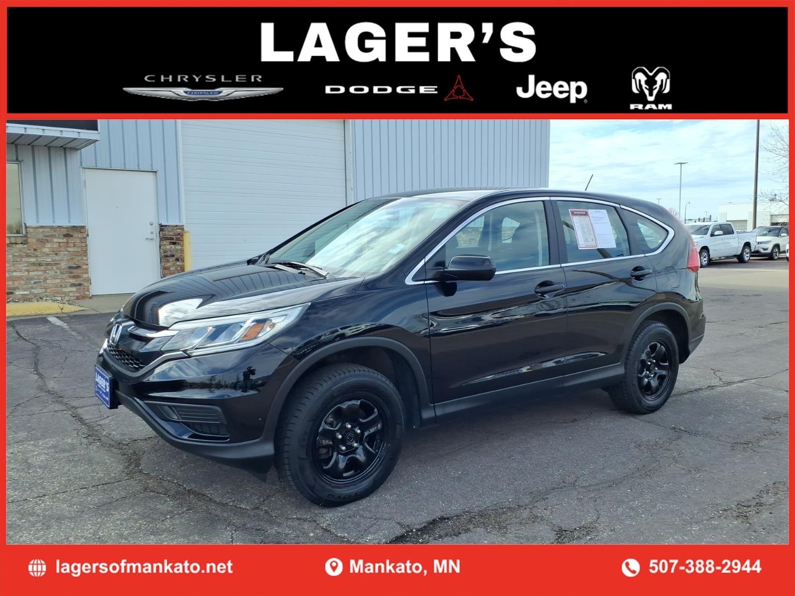 Used 2016 Honda CR-V LX with VIN 5J6RM4H36GL013971 for sale in Mankato, Minnesota