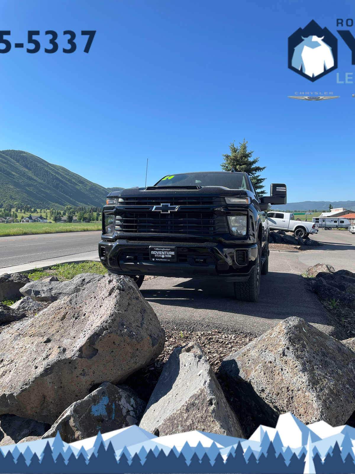 Used 2024 Chevrolet Silverado 2500HD Custom with VIN 2GC4YME70R1117408 for sale in Jackson, WY
