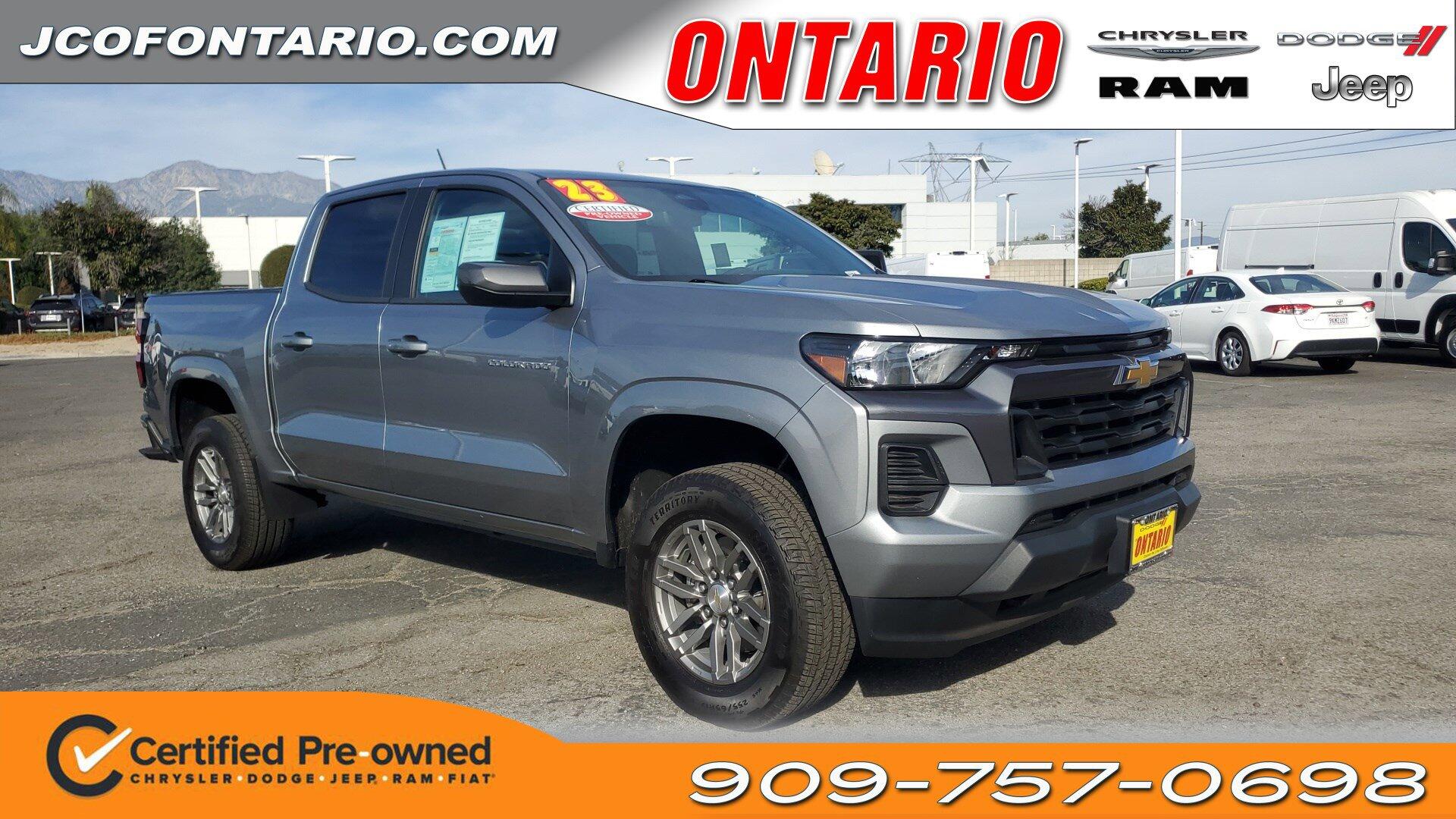 Used 2023 Chevrolet Colorado LT with VIN 1GCPTCEK5P1185961 for sale in Ontario, CA