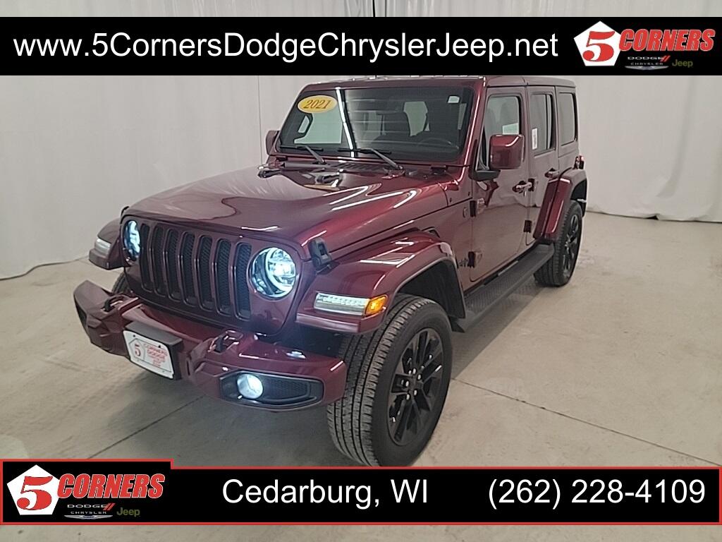 Used 2021 Jeep Wrangler Unlimited High Altitude with VIN 1C4HJXEG8MW582480 for sale in Cedarburg, WI