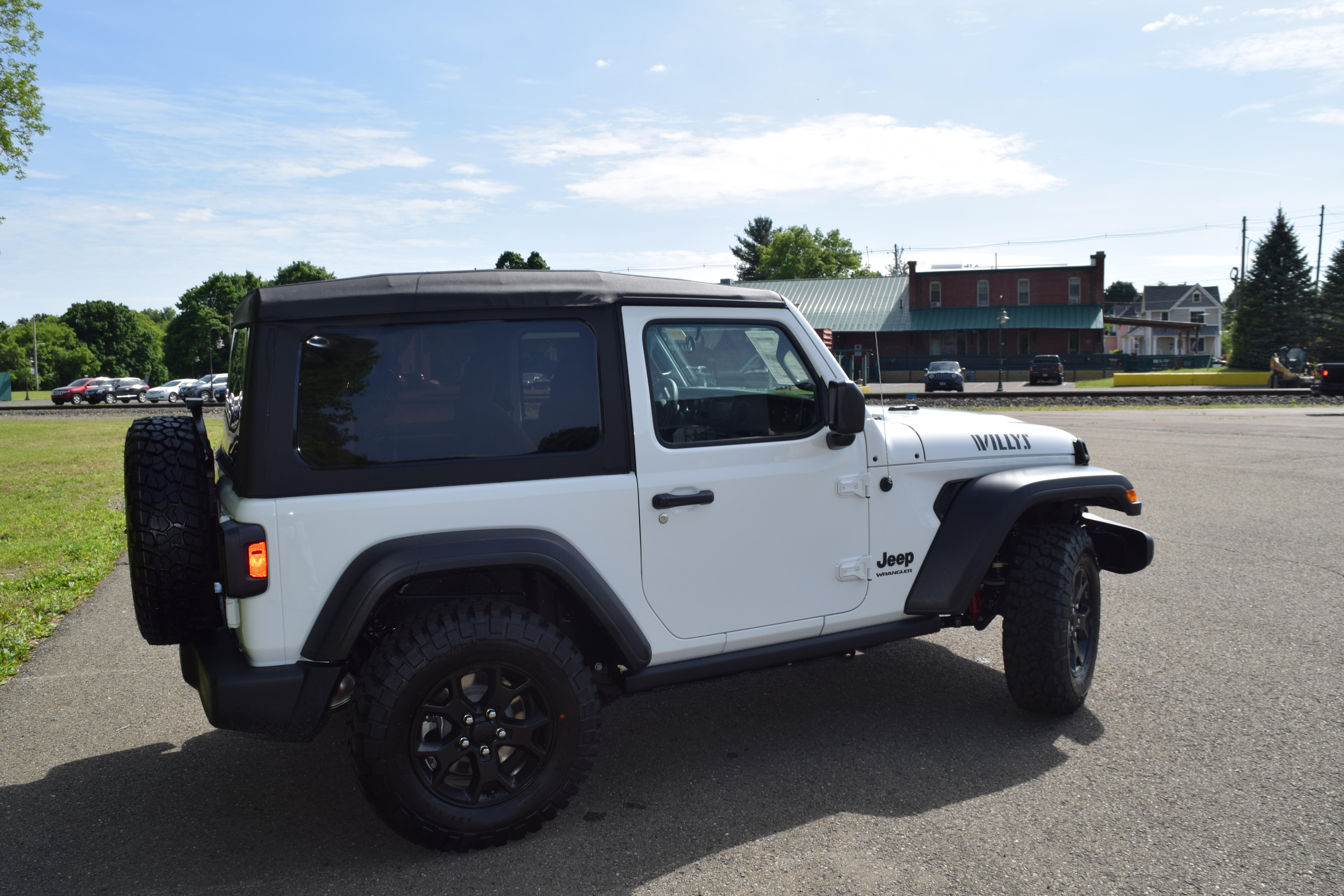 Used 2022 Jeep Wrangler Willys Sport with VIN 1C4GJXAG2NW169165 for sale in Sayre, PA