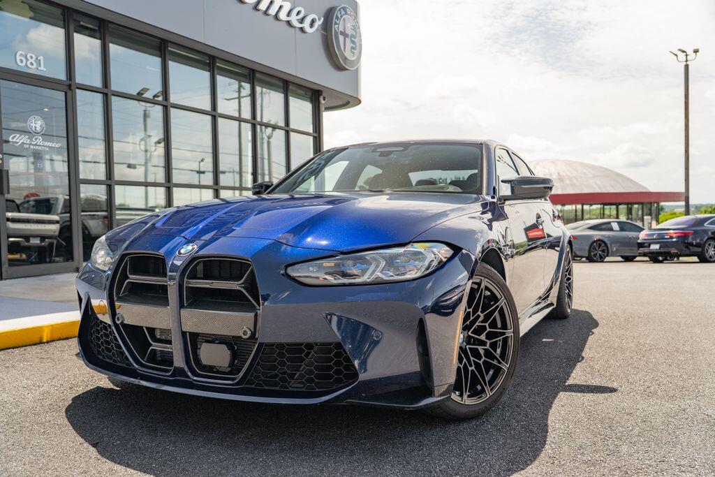 Used 2021 BMW M3 Sedan Base with VIN WBS33AY03MFL04255 for sale in Marietta, GA